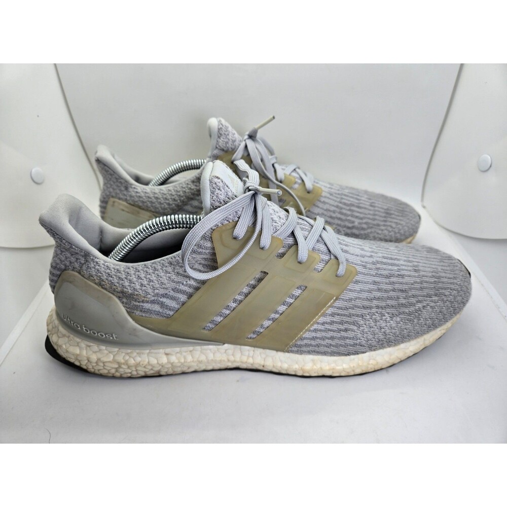 Adidas Ultraboost 3.0 Shoes Mens 11.5 Grey Running Athletic Workout Gym Sneakers